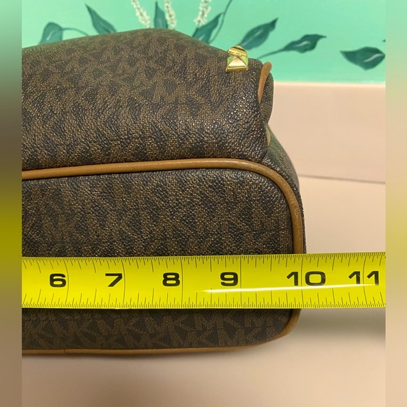 Michael Kors Abbey Brown/acorn medium  studded backpack - Picture 8 of 14